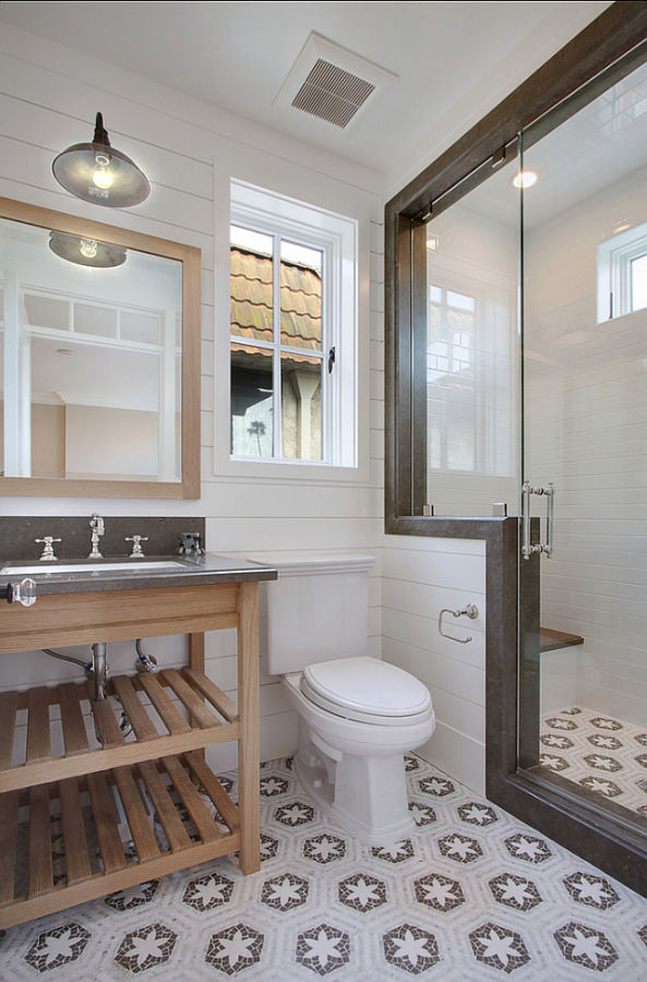 Black Shiplap Bathroom: An edgier take on the trend black shiplap is a great way to combine contemporary and classic