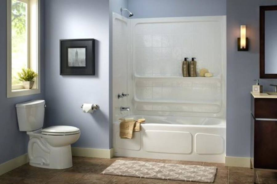 Shower Over Bath in Bathroom designs