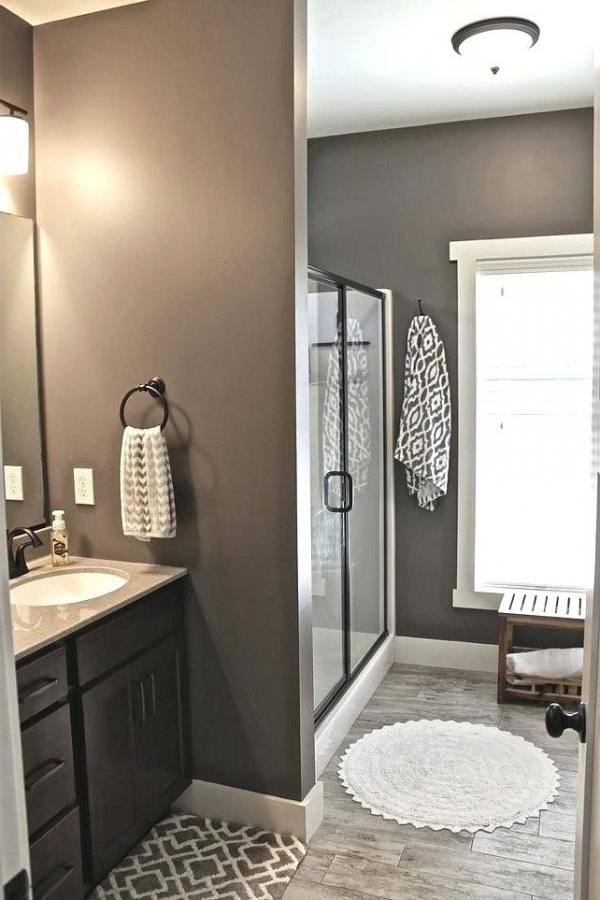 Impressing Warm Bathroom Ideas In Tone Brown Neutral Color Bathrooms