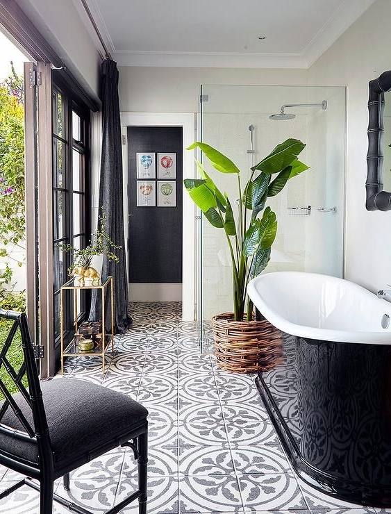 bathroom ideas black and amusing black and white bathroom floor mosaic