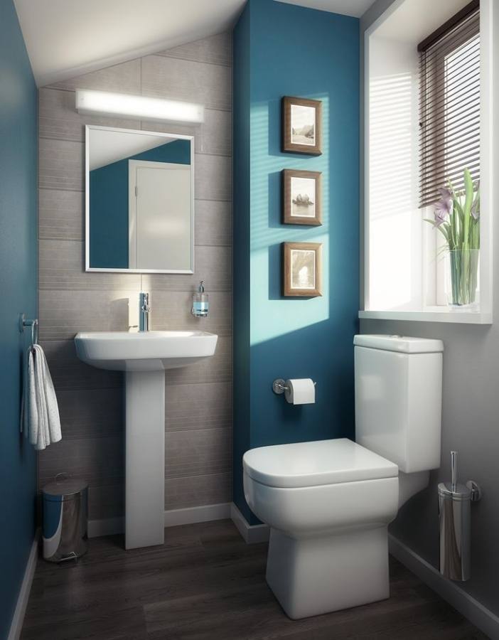 aqua bathroom