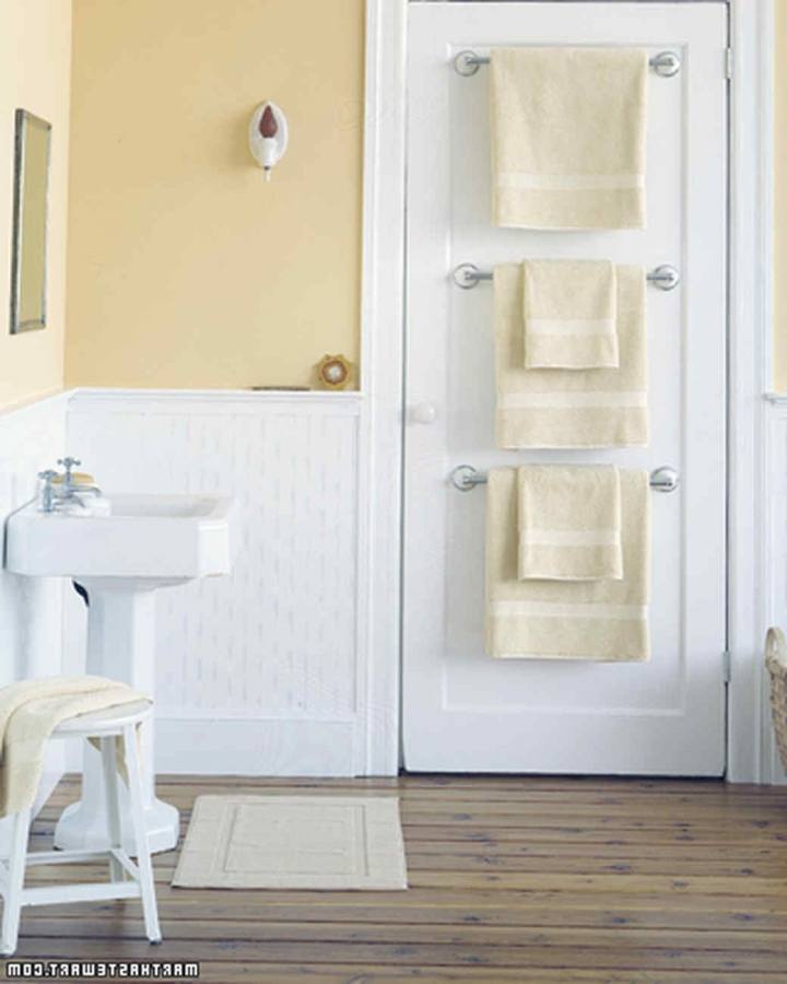 Bathroom Contemporary Small Bathroom Towel Storage Ideas For Intended For Towel Racks For Small Bathrooms Ideas