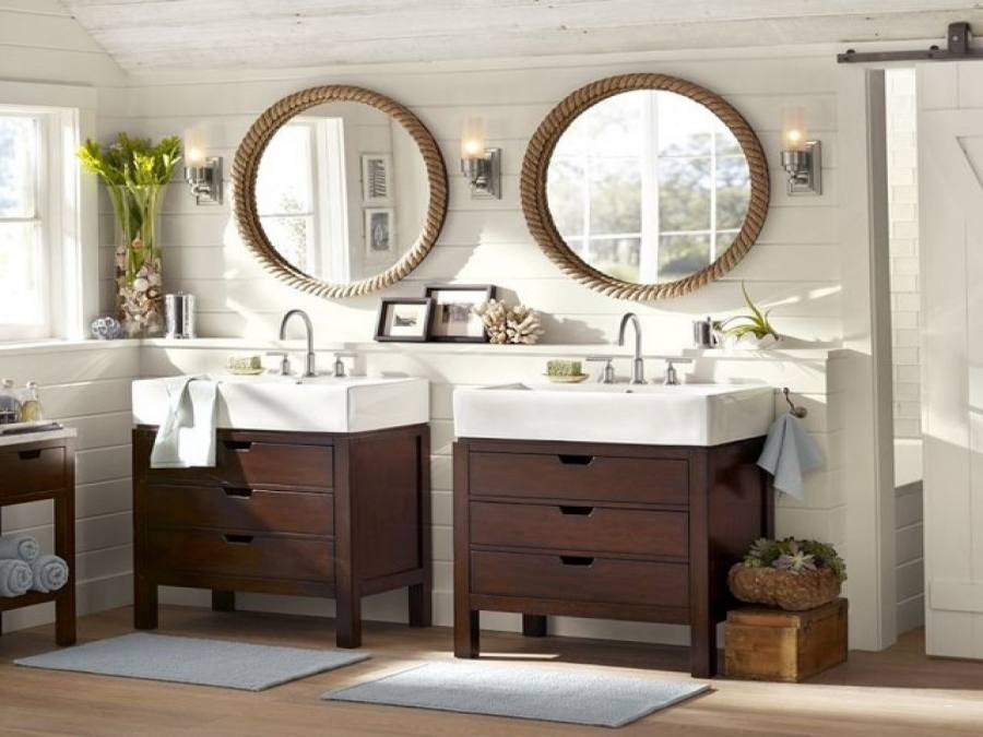 Pottery Barn Inspired Bathroom Vanity