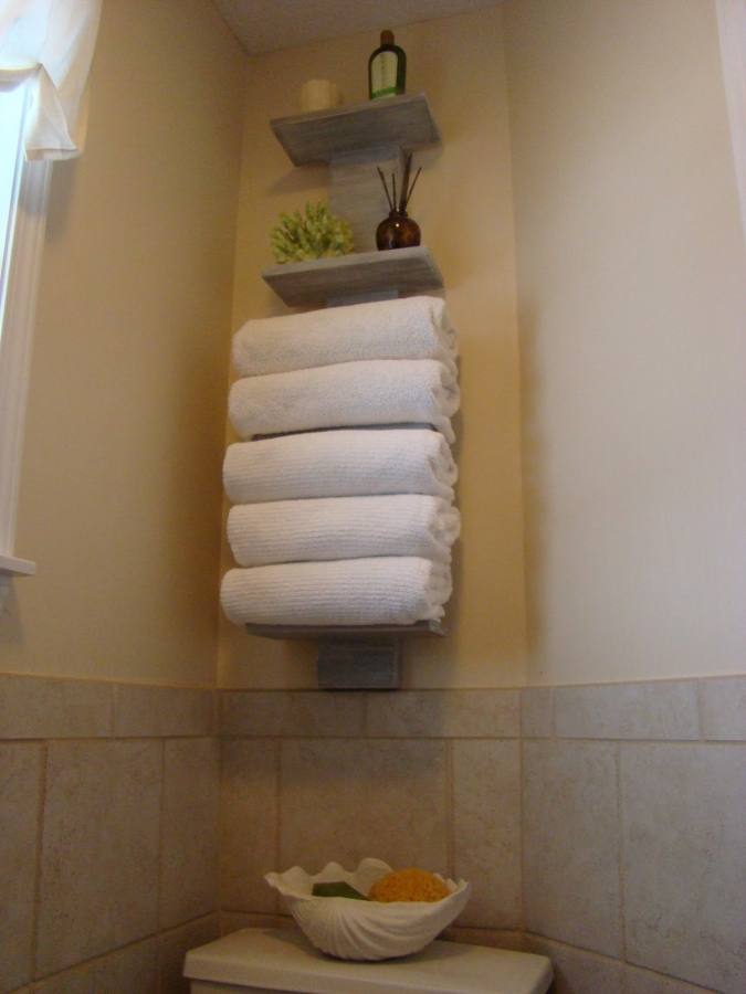 Towel Storage For Bathroom Amazing 12 Quick Creative Inexpensive Ideas 11