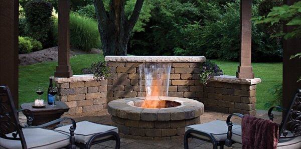 Resin wicker patio furniture on a summer patio