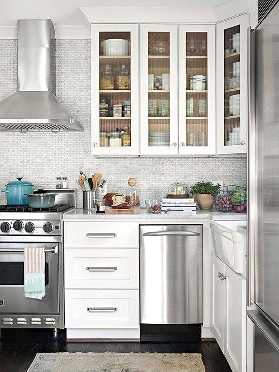 Without upper cabinets, deciding where to end the backsplash is entirely up to you