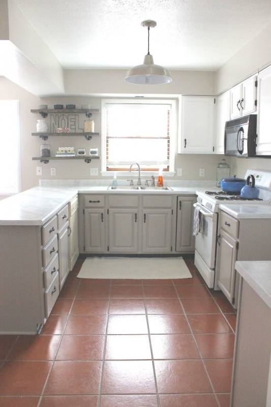 for kitchen Cabinets White top Grey Bottom from kitchen cabinet bottom trim , image source: princesofkingsroad