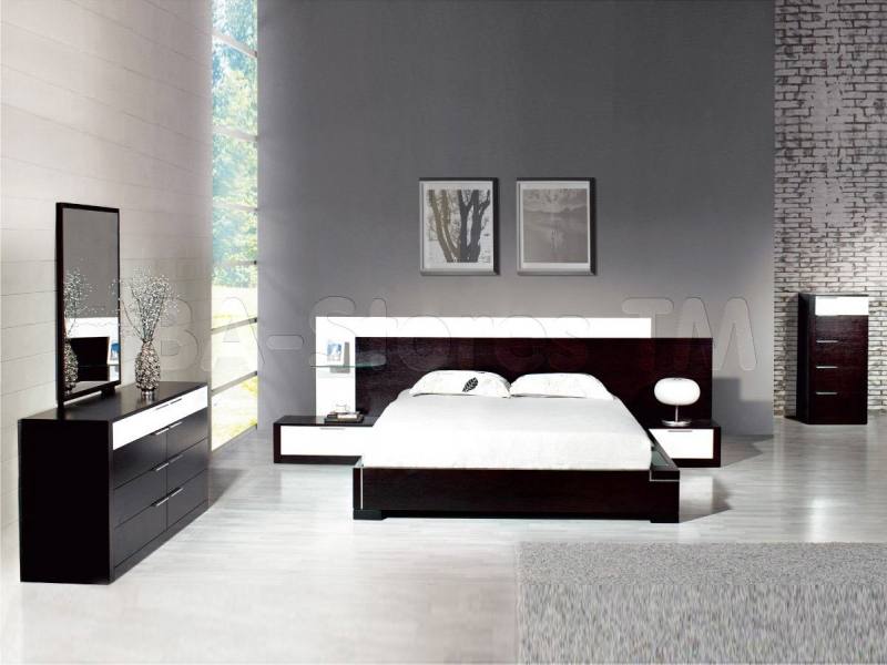 Espresso Bedroom Set Queen Modern Furniture Color